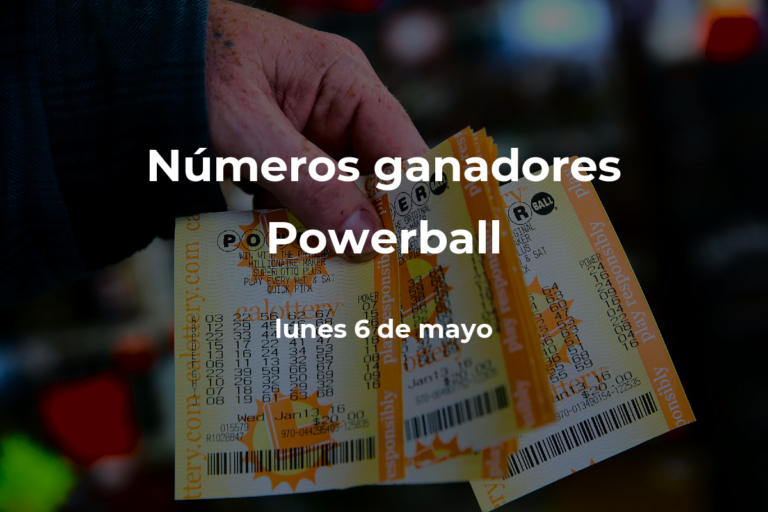 Powerball en vivo: premio y números ganadores del lunes 6 de mayo de 2024 #FVDigital