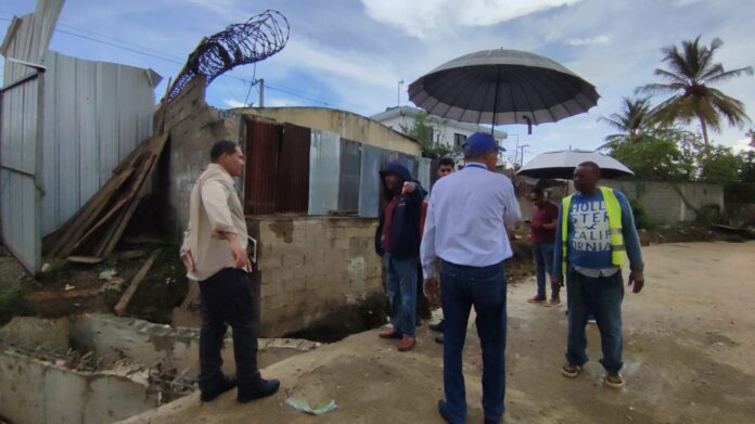 Supervisan los trabajos de construcción de la 2da etapa de la Cañada Grande en San Francisco de Macorís