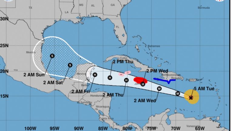 Beryl pone en alerta el Caribe, Centroamérica y México – noticias telemicro