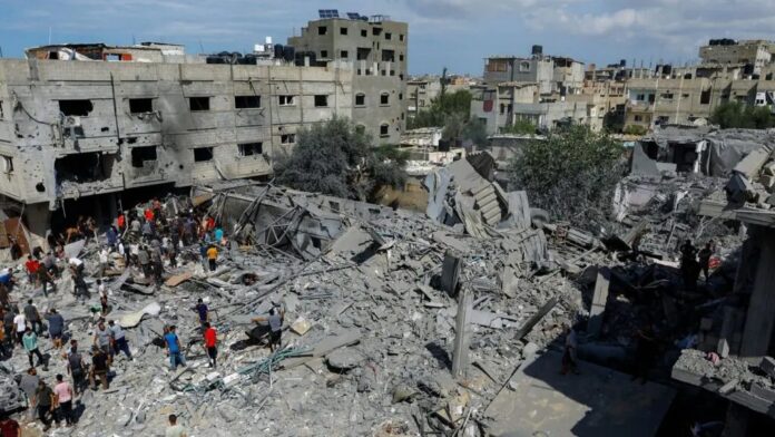 Derrumbe en Gaza