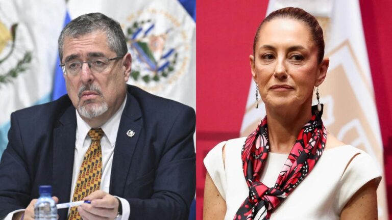 El presidente de Guatemala llega a México para la investidura de Claudia Sheinbaum