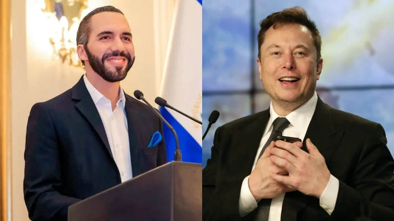 Nayib Bukele y el magnate Elon Musk se reúnen