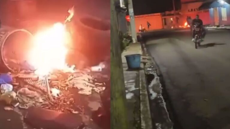 Queman gomas y vehículo por muerte de joven supuestamente a manos de agente del Dicrim