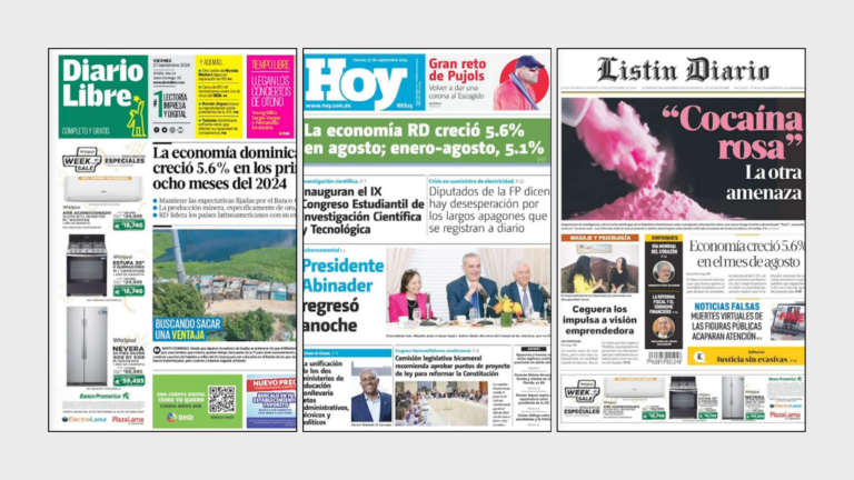 Resumen rápido de los periódicos dominicanos   #FVDigital