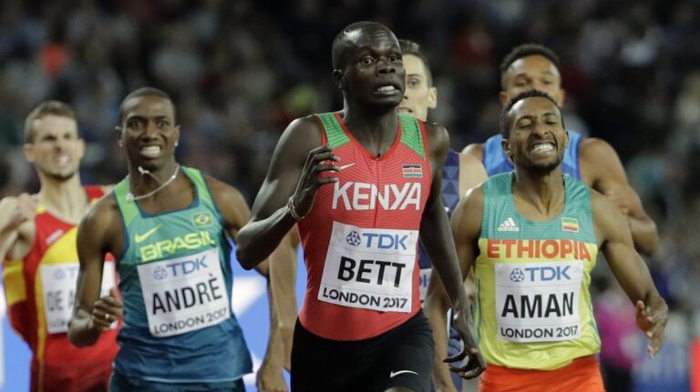 Kipyegon Bett fue medalla de bronce en los 800 metros en 2017