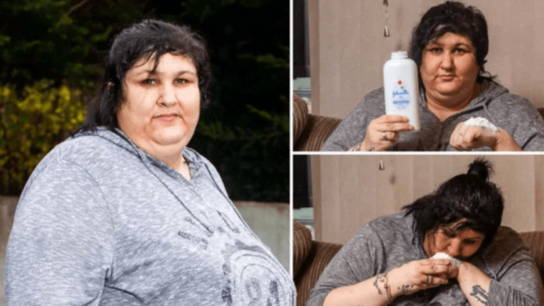 Insólito! Esta madre es adicta al talco para bebé y se come un puñado cada 30 minutos para sentirse bien