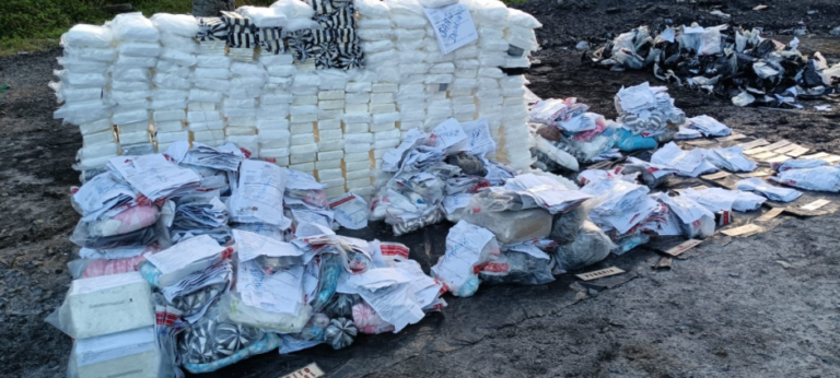 Inacif quema cerca de media tonelada de drogas – Remolacha   #FVDigital