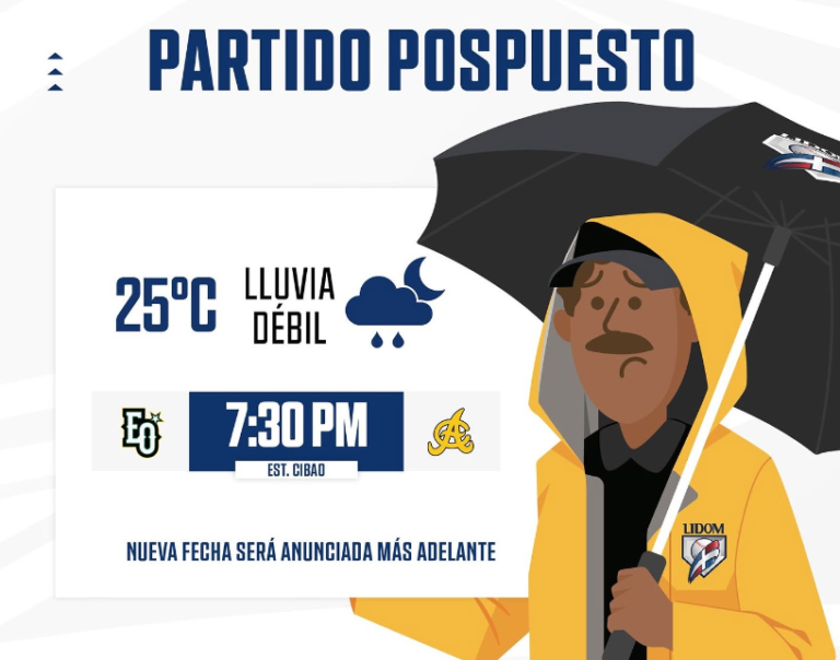 Partido entre Estrellas y Águilas pospuesto por lluvias – Remolacha   #FVDigital