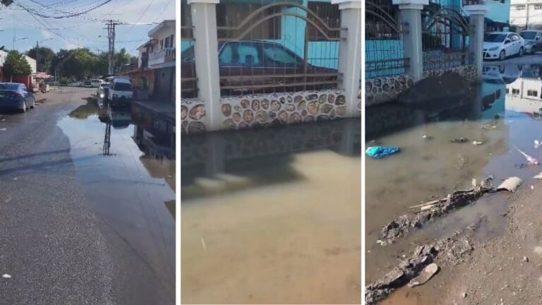 Denuncian cúmulo de agua en SDE por filtrante tapado