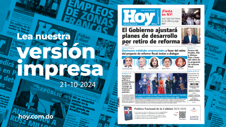 Edición impresa, lunes 21 de octubre de 2024