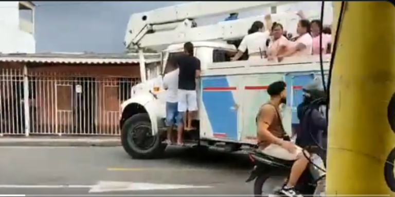 Secuestran camión de compañía electricidad – Sandy Cuevas Noticias