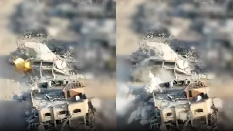 Israel muestra el momento en el que un tanque abre fuego contra el edificio donde se encontraba Sinwar