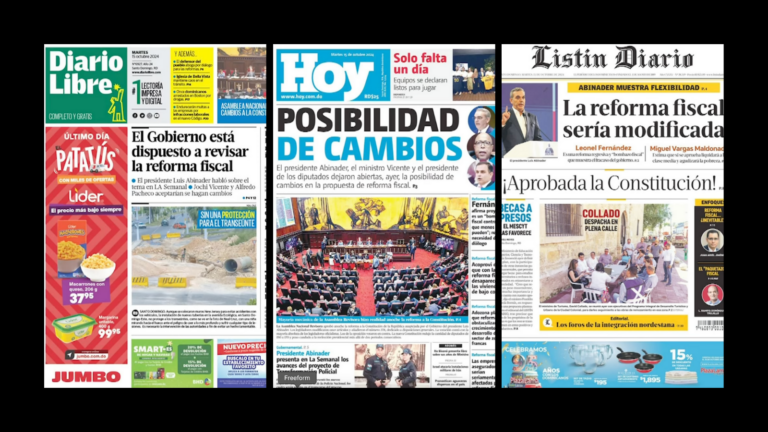 Resumen rápido de los periódicos dominicanos   #FVDigital