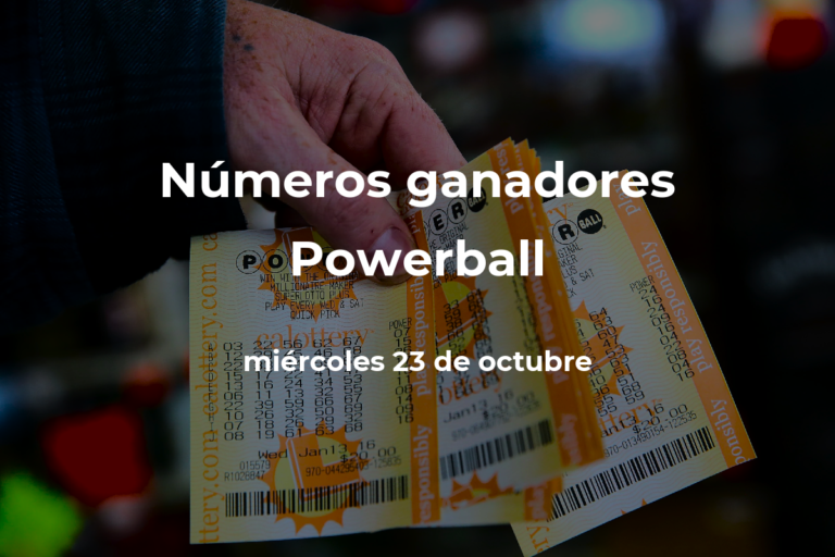 Powerball en vivo : resultados y ganadores del miércoles 23 de octubre de 2024 #FVDigital