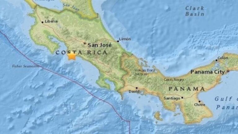 Un sismo de magnitud 6,2 sacude Costa Rica