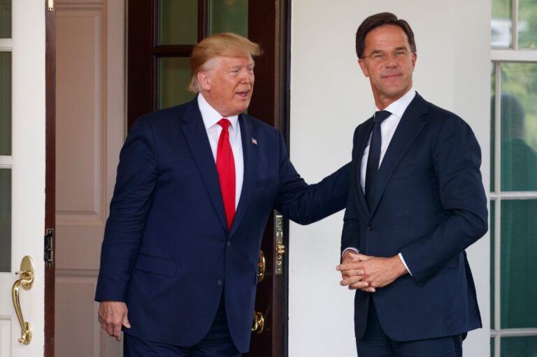 Trump y Rutte trataron temas de “seguridad global” que enfrenta la OTAN