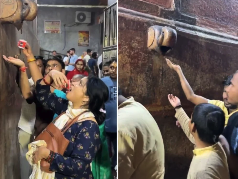 Feligreses en India hacen fila para recibir “agua bendita” que resultó ser agua del…