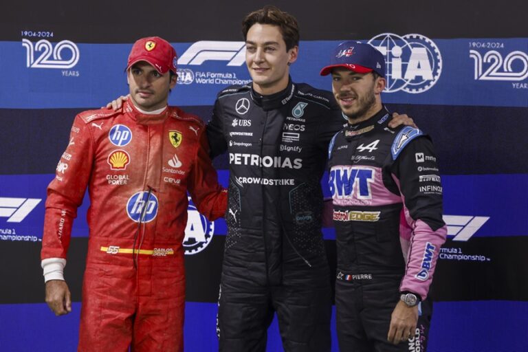 Russell plasma el poder de Mercedes con la pole en el GP de Las Vegas y Sainz saldrá segundo #FVDigital