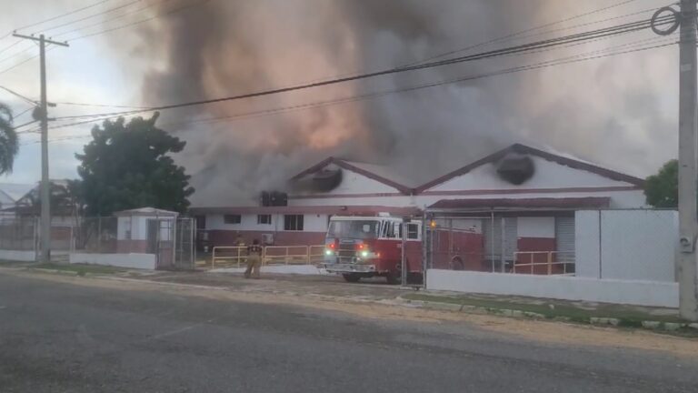 Reportan incendio en zona franca de San Pedro de Macorís