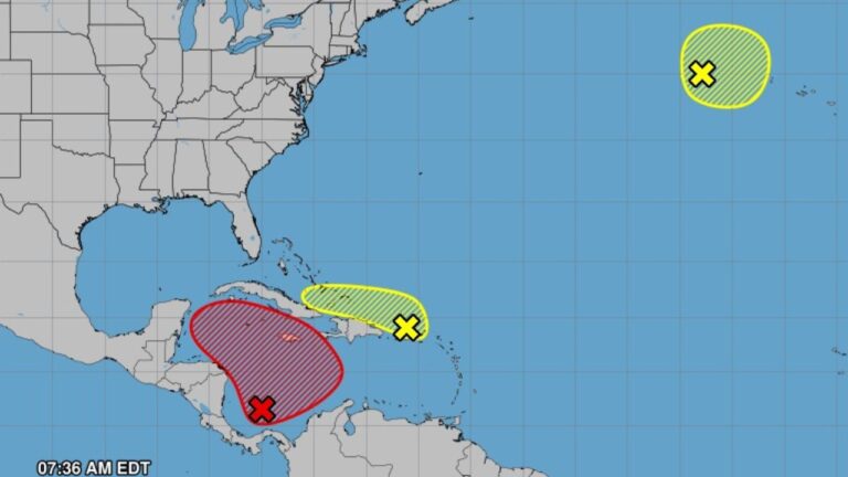 Sistema de baja presión al suroeste del Mar Caribe eleva probabilidades de desarrollo ciclónico