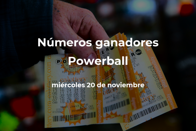 Powerball en vivo : resultados y números ganadores del miércoles 20 de noviembre de 2024 #FVDigital