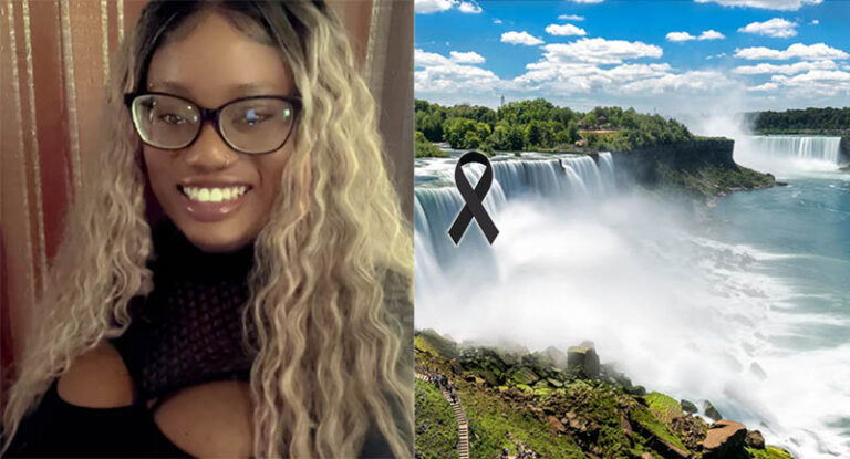 Madre y dos niños caen en las cataratas del Niágara