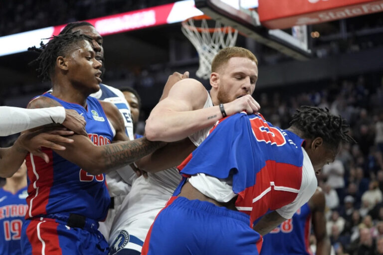 Trompadas y codazos: Caos en el partido entre Pistons y Timberwolves con múltiples expulsados #FVDigital