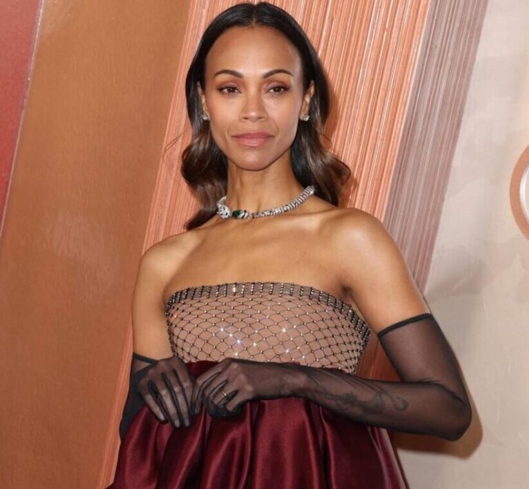 Saldaña deslumbrante a su llegada alfombra de Premios Oscar #FVDigital