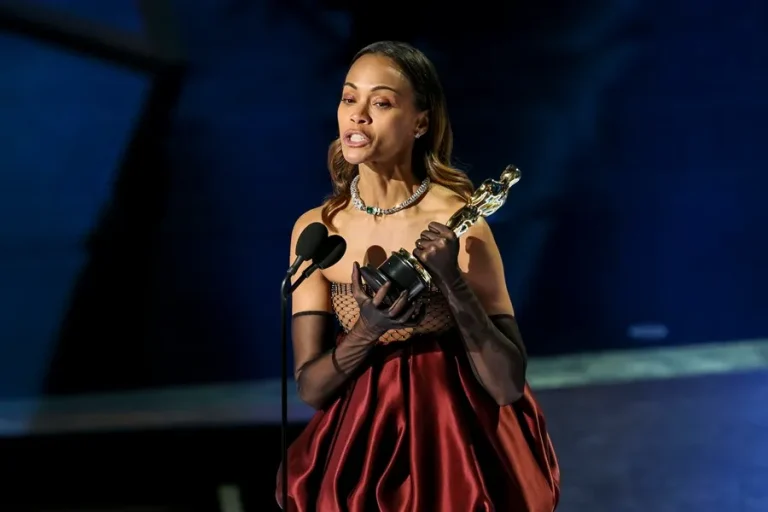 Presidente Abinader y figuras dominicanas felicitan a Zoe Saldaña tras ser premiada con su primer Óscar