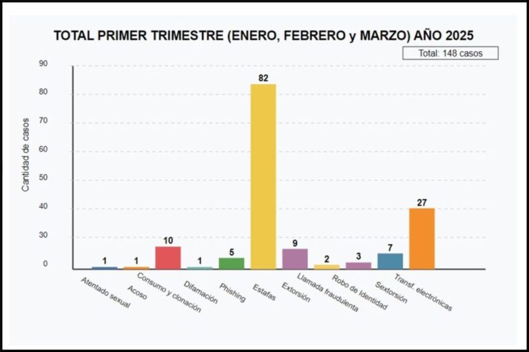 Policiales: Policía Cibernética apresa 148 personas por estafas, transferencias fraudulentas, sextorsión, phishing y otros delitos tecnológicos