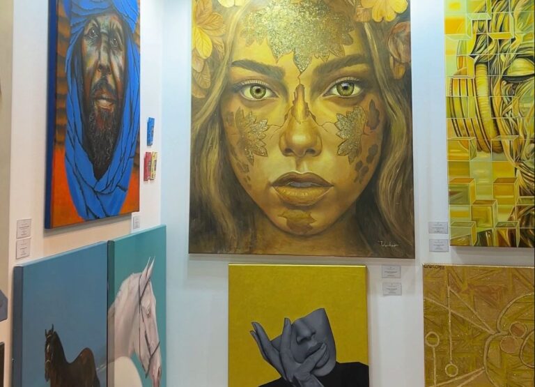 Artista plástico Elvin Tolentino lleva arte dominicano a Dubái