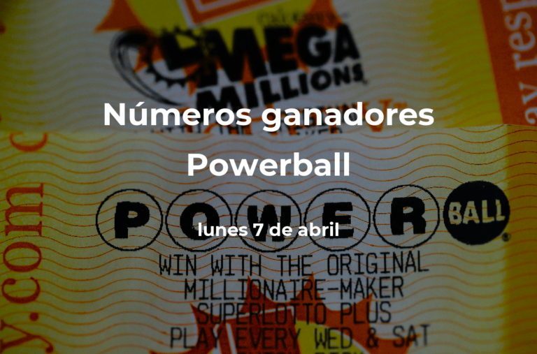 Powerball en vivo: premio y números ganadores del lunes 7 de abril de 2025 #FVDigital