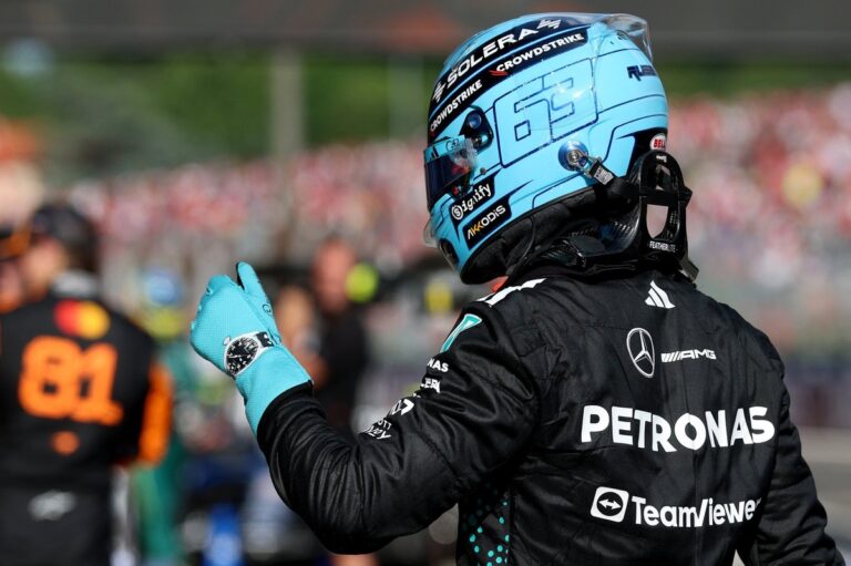 Russell y la apuesta por los medios “Comprometidos la carrera, pero valió la pena” #F1 #FVDigital