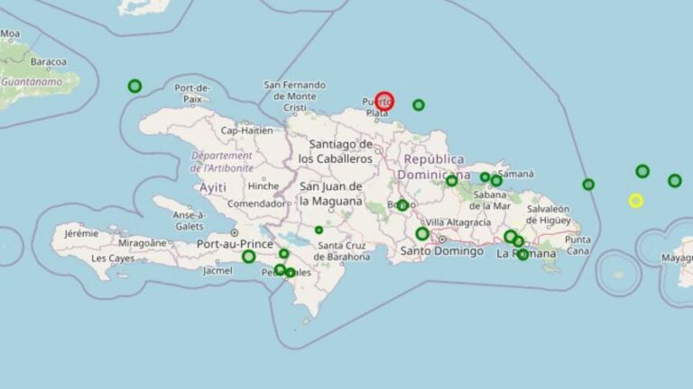 ¡Alerta temblor! Sismo sacude el norte de República Dominicana este viernes