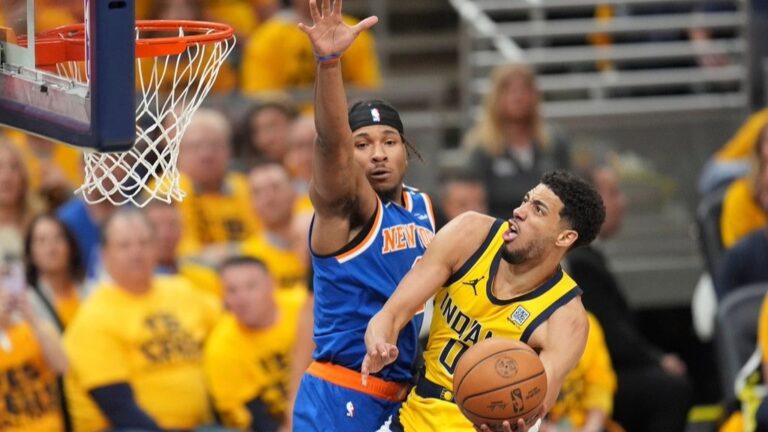 Victoria de Pacers ante los Knicks por 130-121 y 3-1 serie