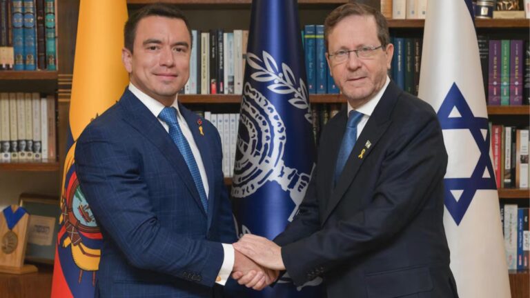 Israel ofrece inteligencia a Ecuador para combatir los cárteles, según Daniel Noboa