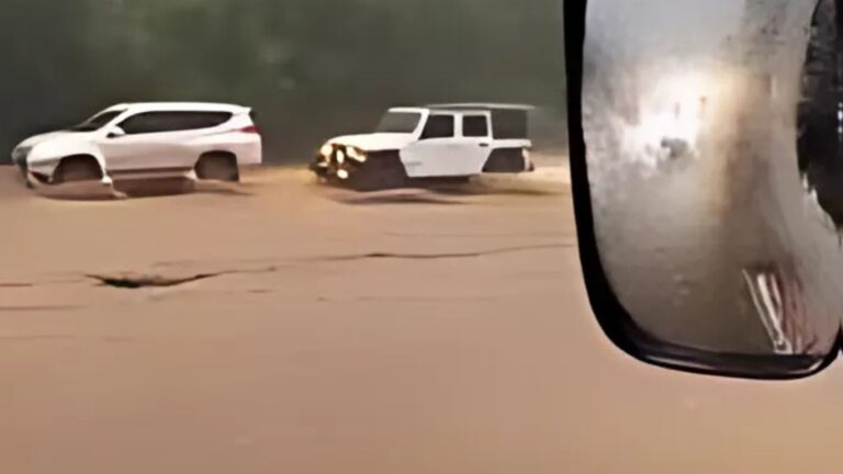 Fuertes inundaciones en la autopista Duarte, por intensas lluvias