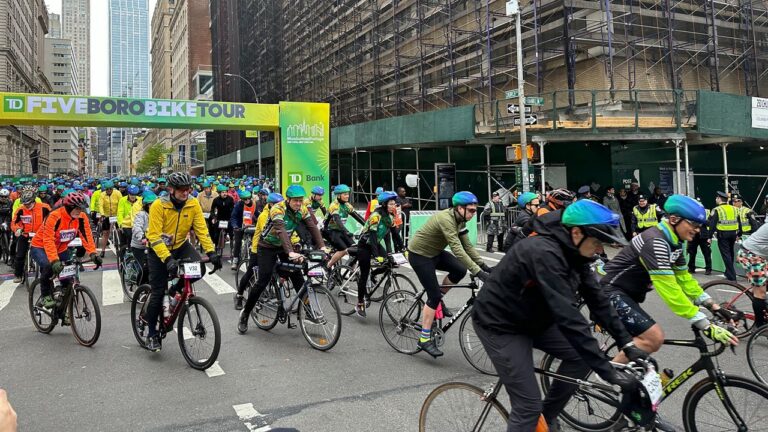 El domingo se celebra el 47º Five Boro Bike Tour