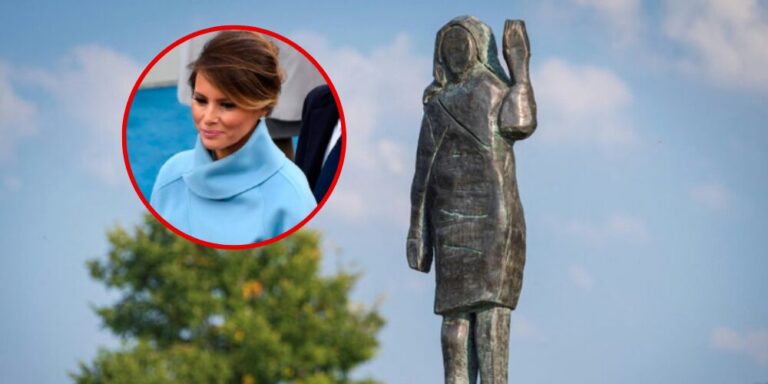 Roban en Eslovenia una estatua de bronce de Melania Trump #FVDigital