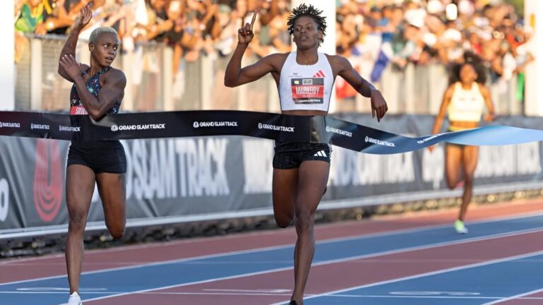 Marileidy Paulino gana primer lugar en los 400 metros del Grand Slam Track en Filadelfia