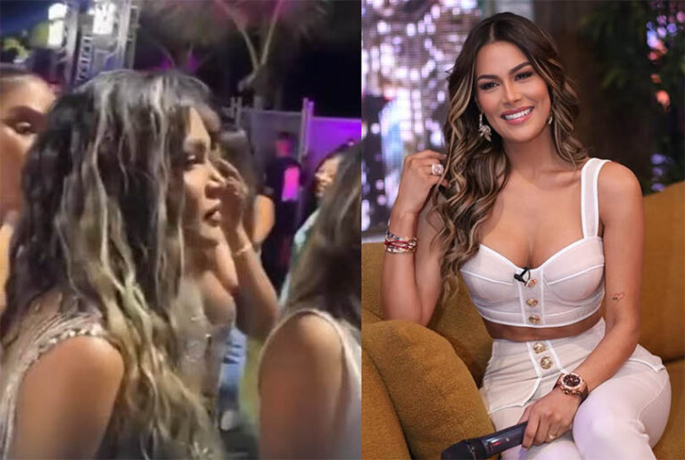 A Caroline Aquino a un concierto