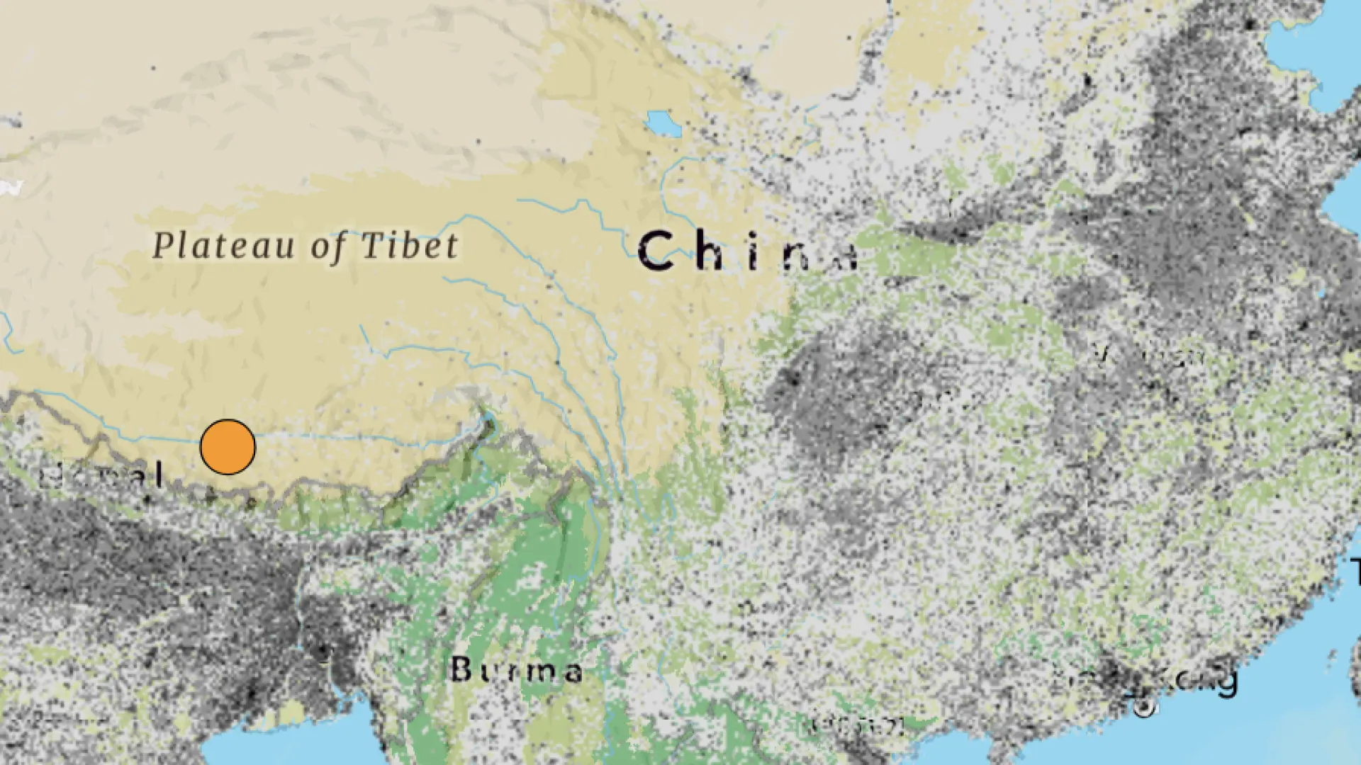 #Mundo:Un sismo de magnitud 5,5 sacude la región china del Tíbet