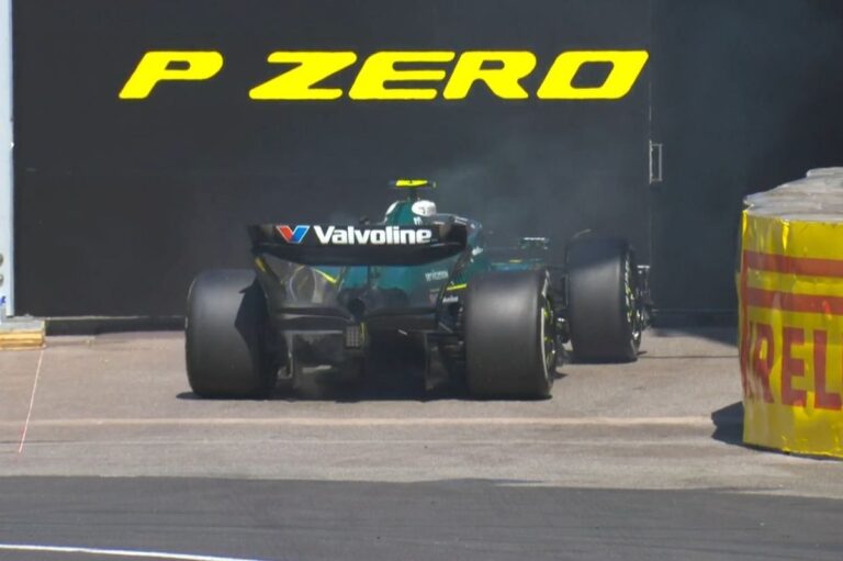 El Aston F1 deja tirado a Alonso cuanto era sexto en Mónaco #F1 #FVDigital