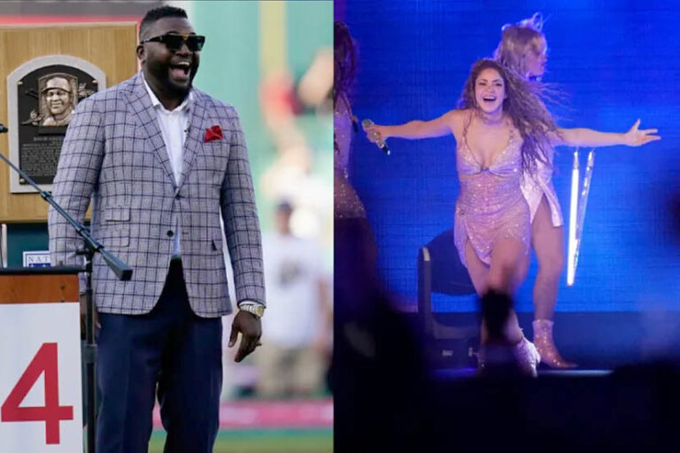 Shakira lanza reto a David Ortiz