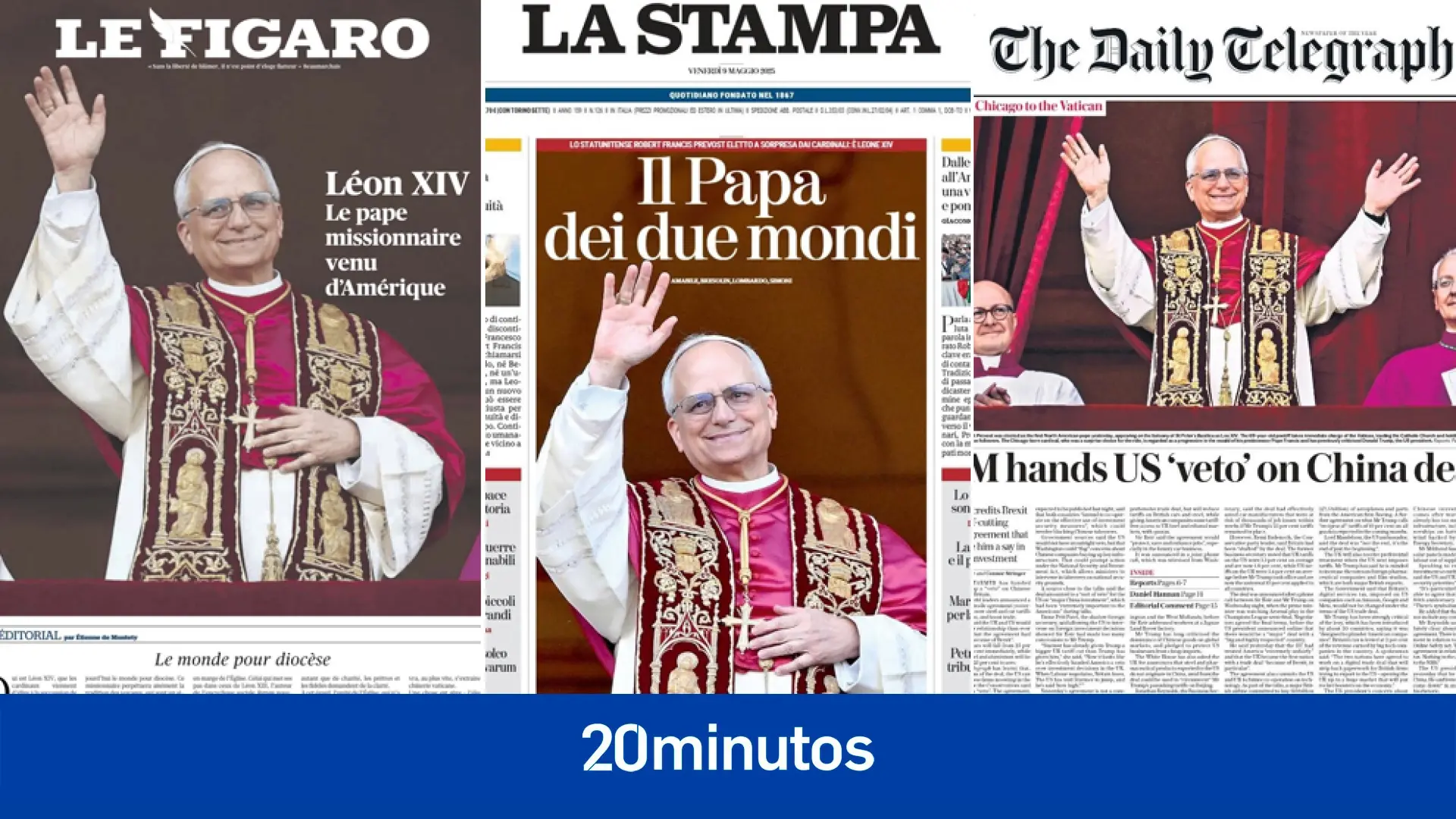 #Mundo:"El Papa misionero", "De dos mundos"… La llegada de Léon XIV en la prensa internacional