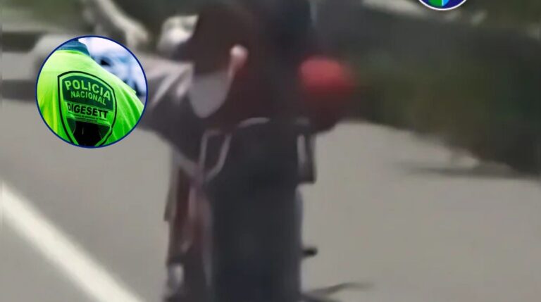 Motociclista es sancionado por conducción peligrosa en Santo Domingo #FVDigital #FelixVictorino