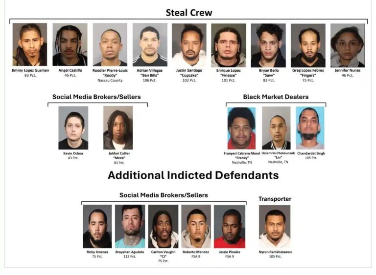 Robo millonario de vehículos: 20 acusados con líder hispano en Queens, Nueva York