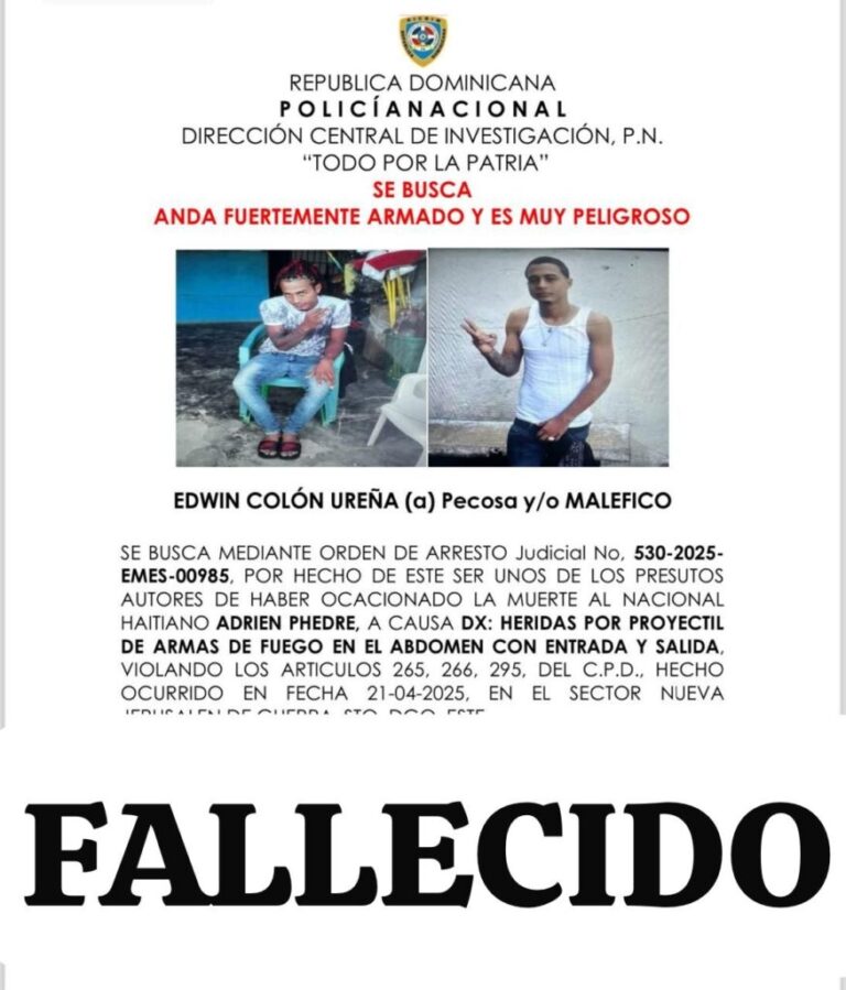 Policiales: Reconocido delincuente “El Maléfico” cae abatido tras enfrentar patrulla del DICRIM en Villa Mella, tras ser buscado por homicidio y agresión sexual