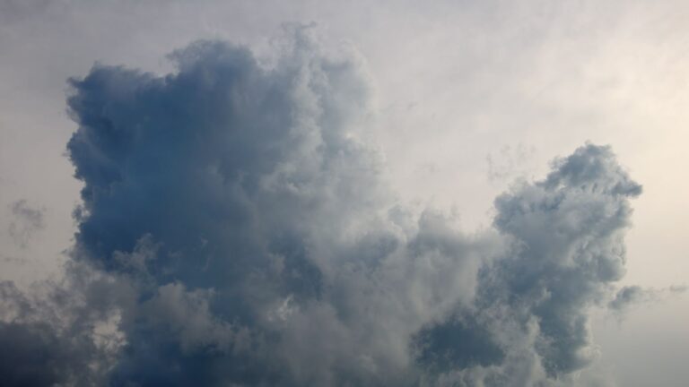Ingreso de polvo en horas matutinas y entrada de aguaceros en la tarde
