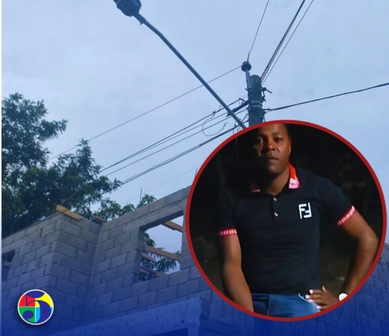 Obrero muere electrocutado por cable de 7,000 voltios en construcción de Villarpando, Azua